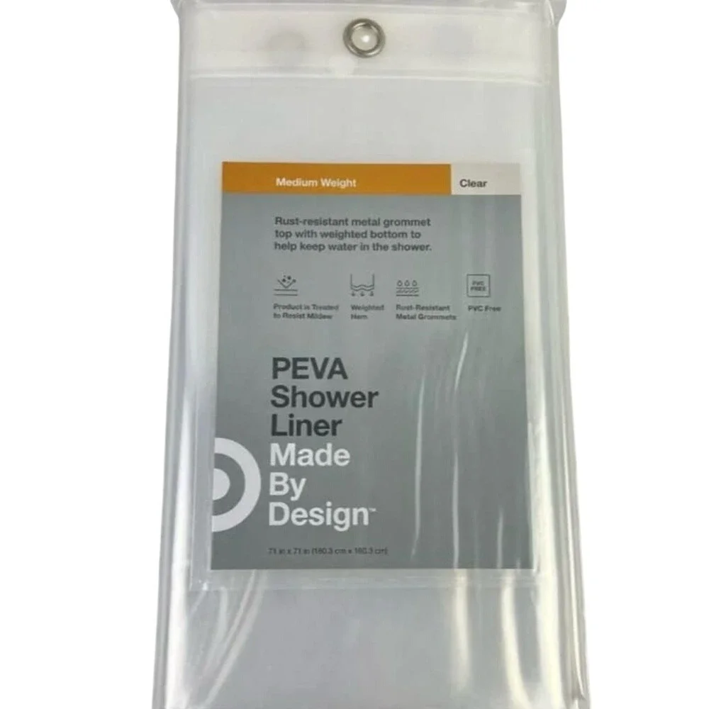 Made By‎ Design Transparent PEVA Shower Liner